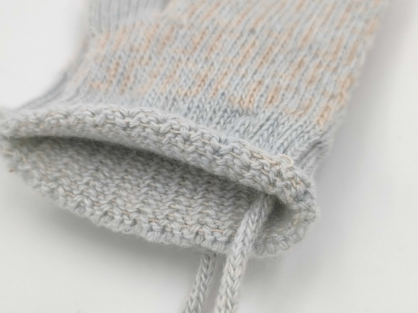 FENDI Zucca Knit Gloves Gray Yellow Baby Size M Other Accessories