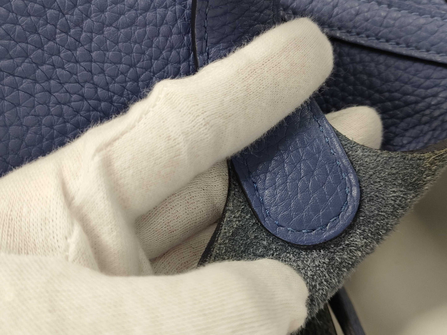 HERMES Picotin Lock PM Bag in Taurillon Clemence Blue Brighton with Silver Hardware and C Stamp