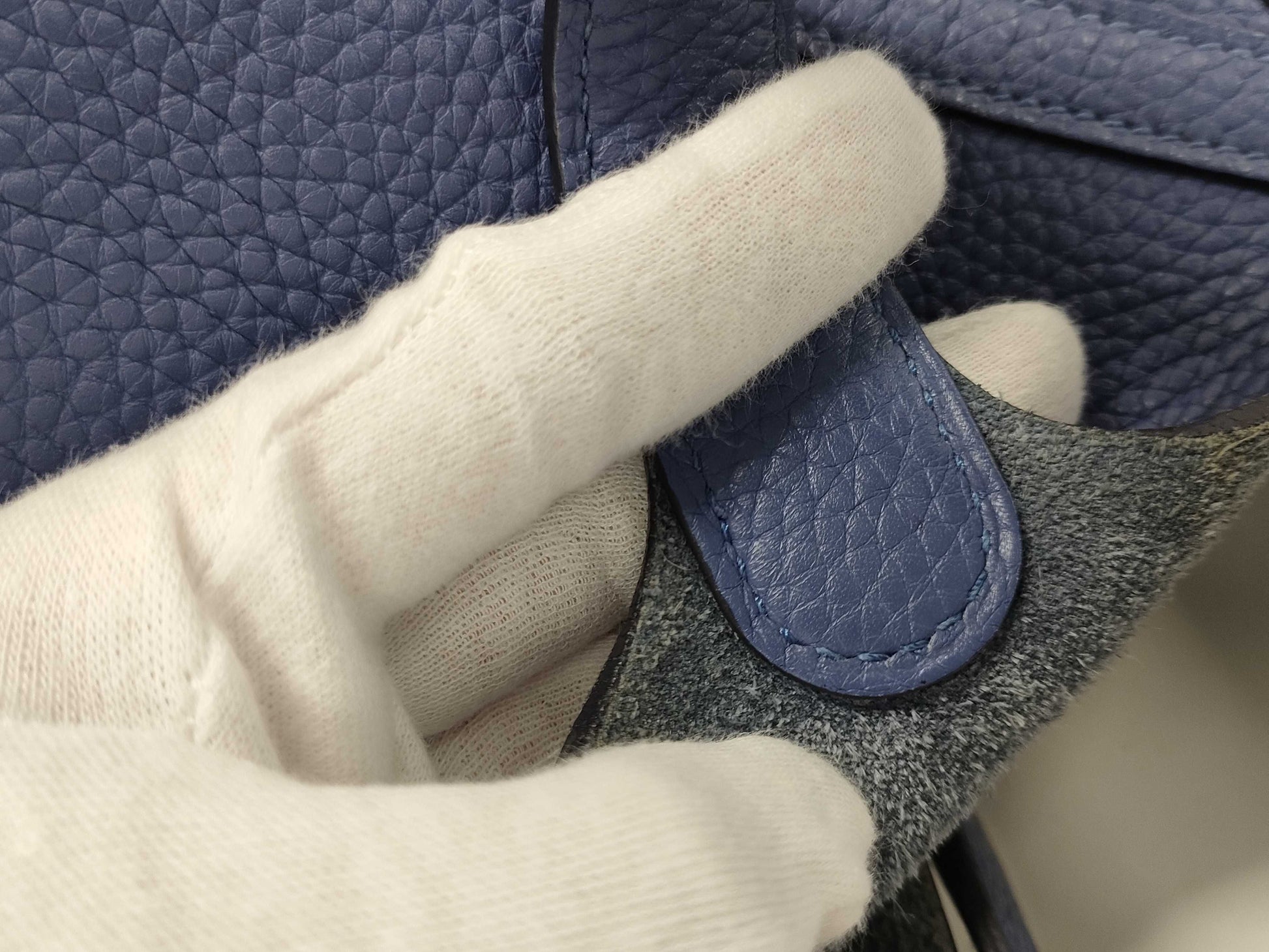 HERMES Picotin Lock PM Bag in Taurillon Clemence Blue Brighton with Silver Hardware and C Stamp
