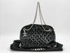 CHANEL Patent Matelasse Chain Tote, Black, 14176576