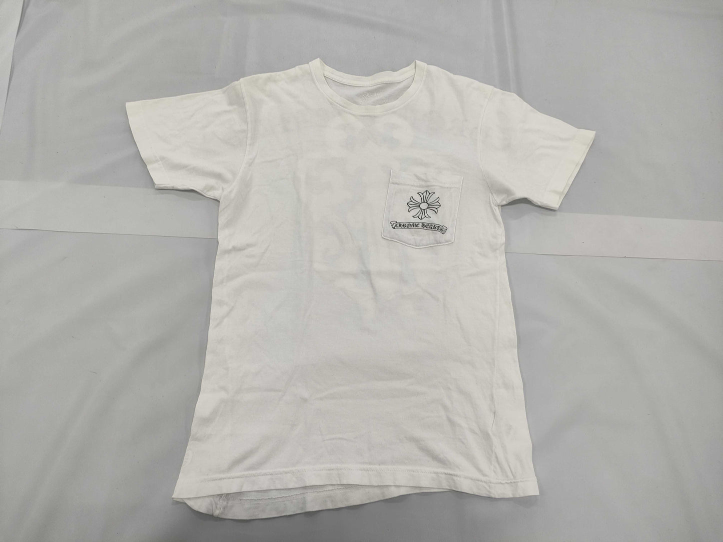 Chrome Hearts T-Shirt, Short Sleeve, Back Logo, Arch Logo, Vine Dagger, White, Small