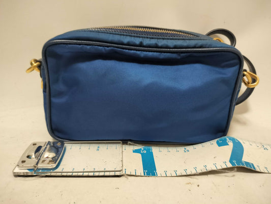 PRADA Nylon Prada Shoulder Bag with Triangle Logo
