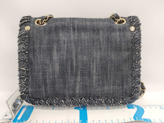 CHANEL Night Flight Indigo Denim Chain Shoulder Bag, 10 Series