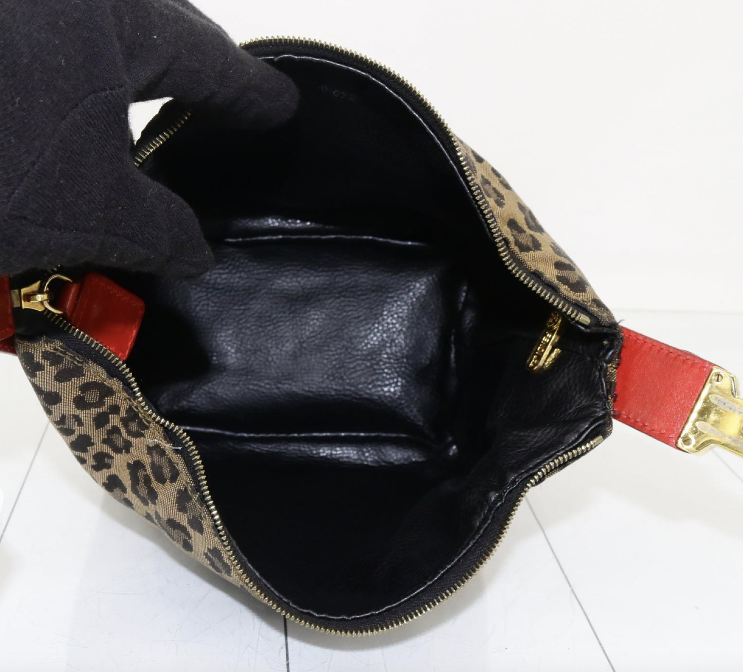 FENDI Leopard Print Pouch