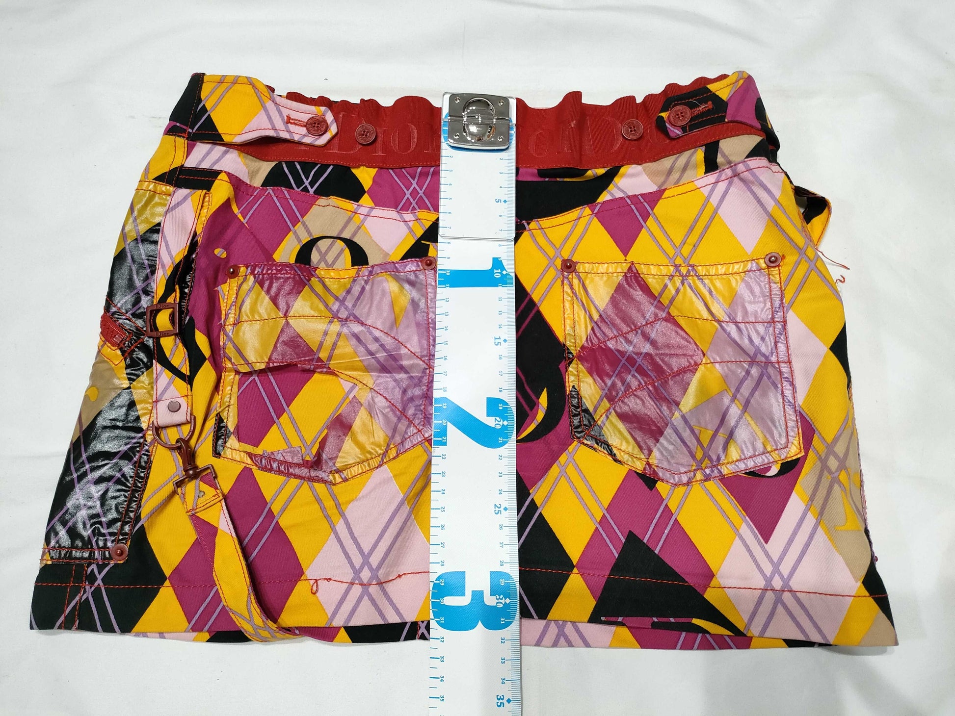 Dior Galliano-era mini skirt gimmick skirt