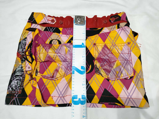 Dior Galliano-era mini skirt gimmick skirt