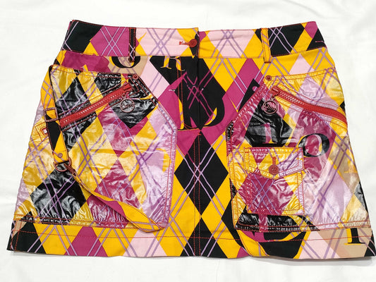 Dior Galliano-era mini skirt gimmick skirt