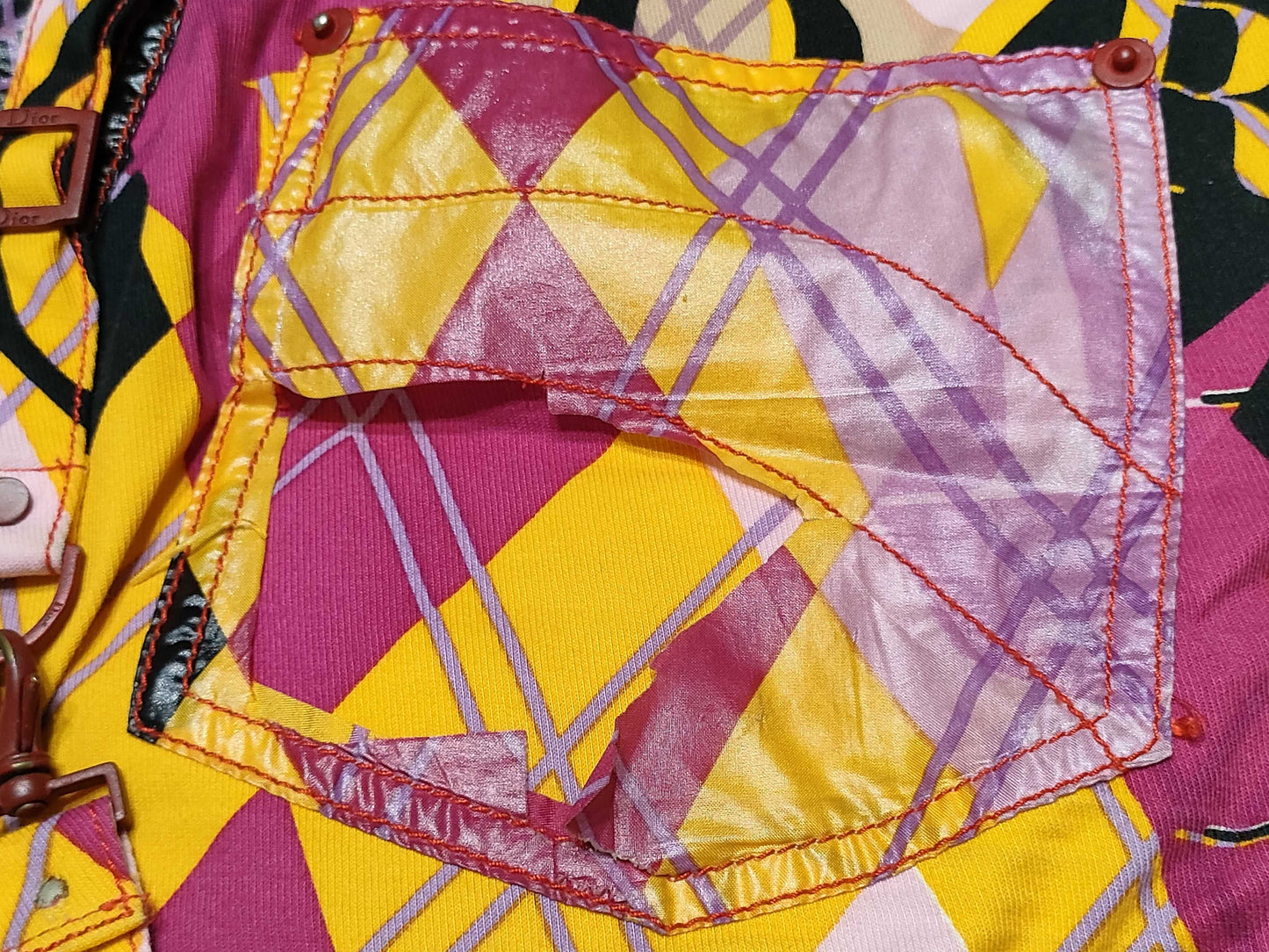 Dior Galliano-era mini skirt gimmick skirt