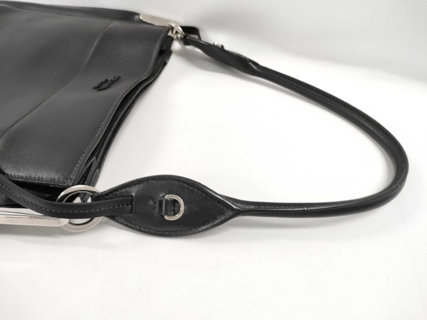 PRADA Prada Margit Shoulder Bag, Black Leather