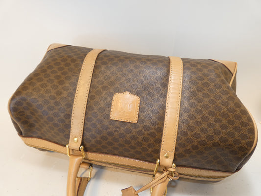 CELINE Macadam PVC Boston Handbag