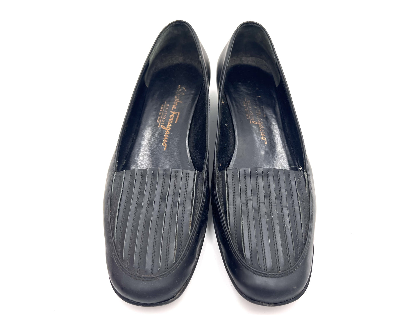 Salvatore Ferragamo Salvatore Ferragamo Leather Black Size 7 Loafers