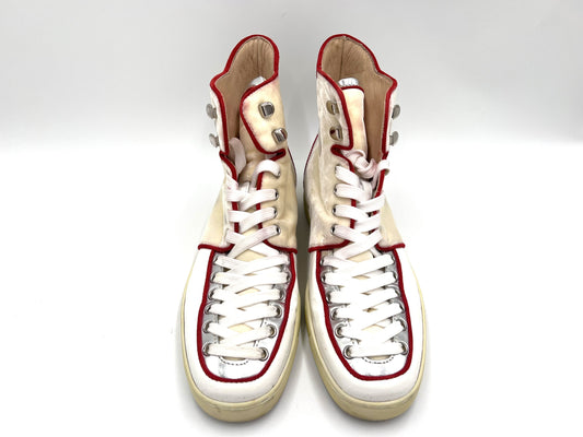 Christian Louboutin Christian Louboutin pony leather high-top sneakers, size 42