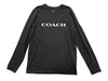 COACH CB672 Logo Long T-Shirt Black Size L T-Shirt