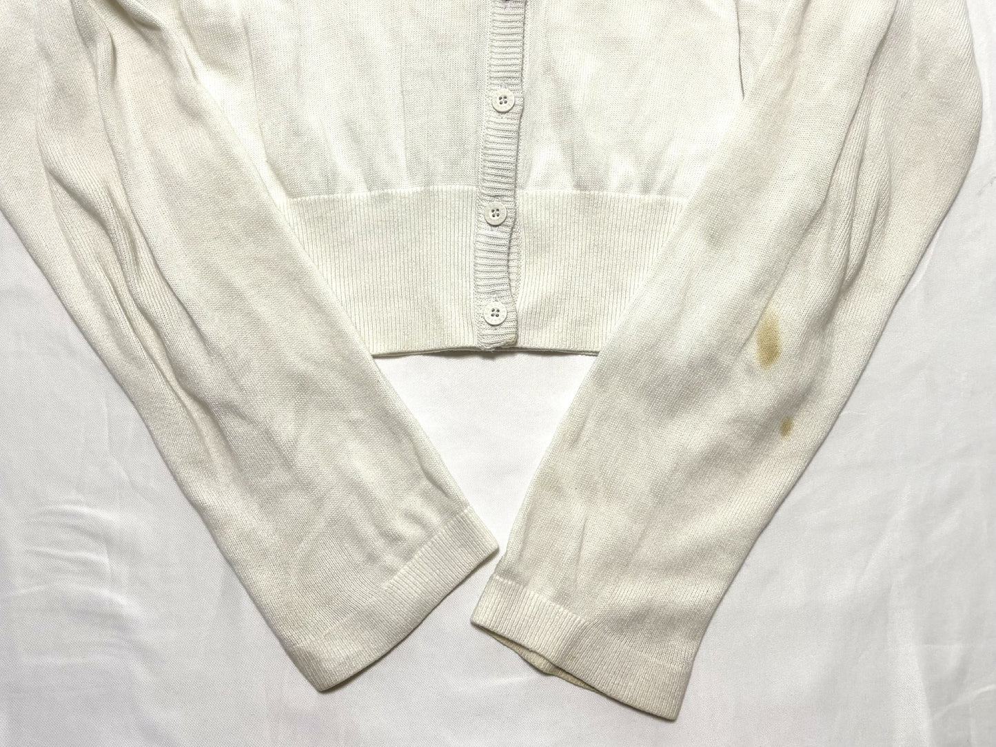 CELINE Hooded Off-White Cardigan, Size 130