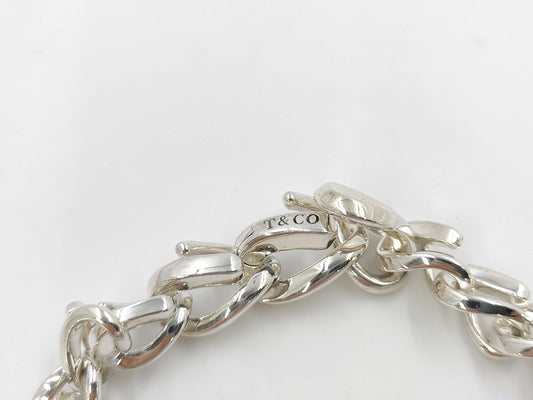 Tiffany & Co. Tiffany Forge Medium Link 22-Link Bracelet, Ag925, 39.9g