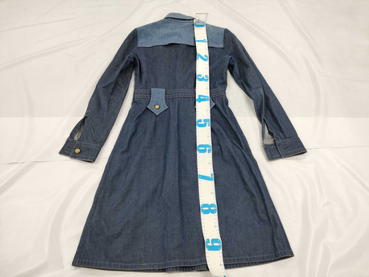 GUCCI GUCCI Denim Dress with Replacement Buttons, Size 40