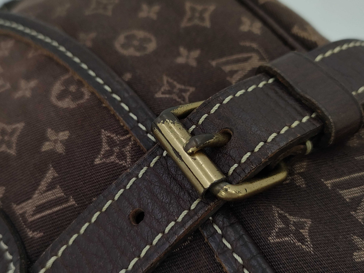 LOUIS VUITTON Louis Vuitton Mini Lin Saumur Shoulder Bag