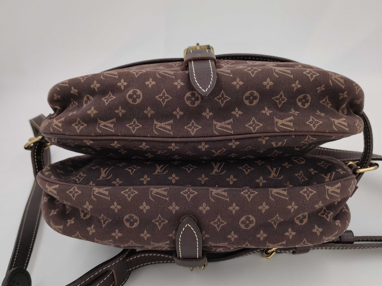 LOUIS VUITTON Louis Vuitton Mini Lin Saumur Shoulder Bag