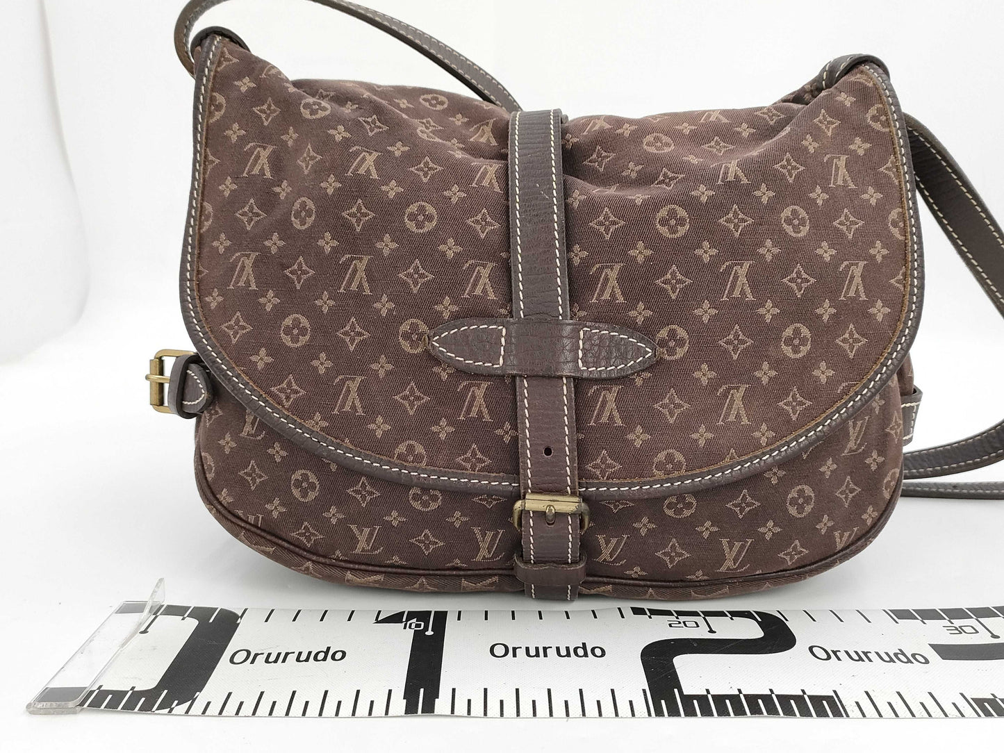 LOUIS VUITTON Louis Vuitton Mini Lin Saumur Shoulder Bag