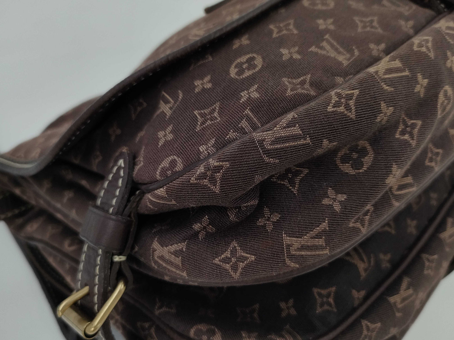 LOUIS VUITTON Louis Vuitton Mini Lin Saumur Shoulder Bag