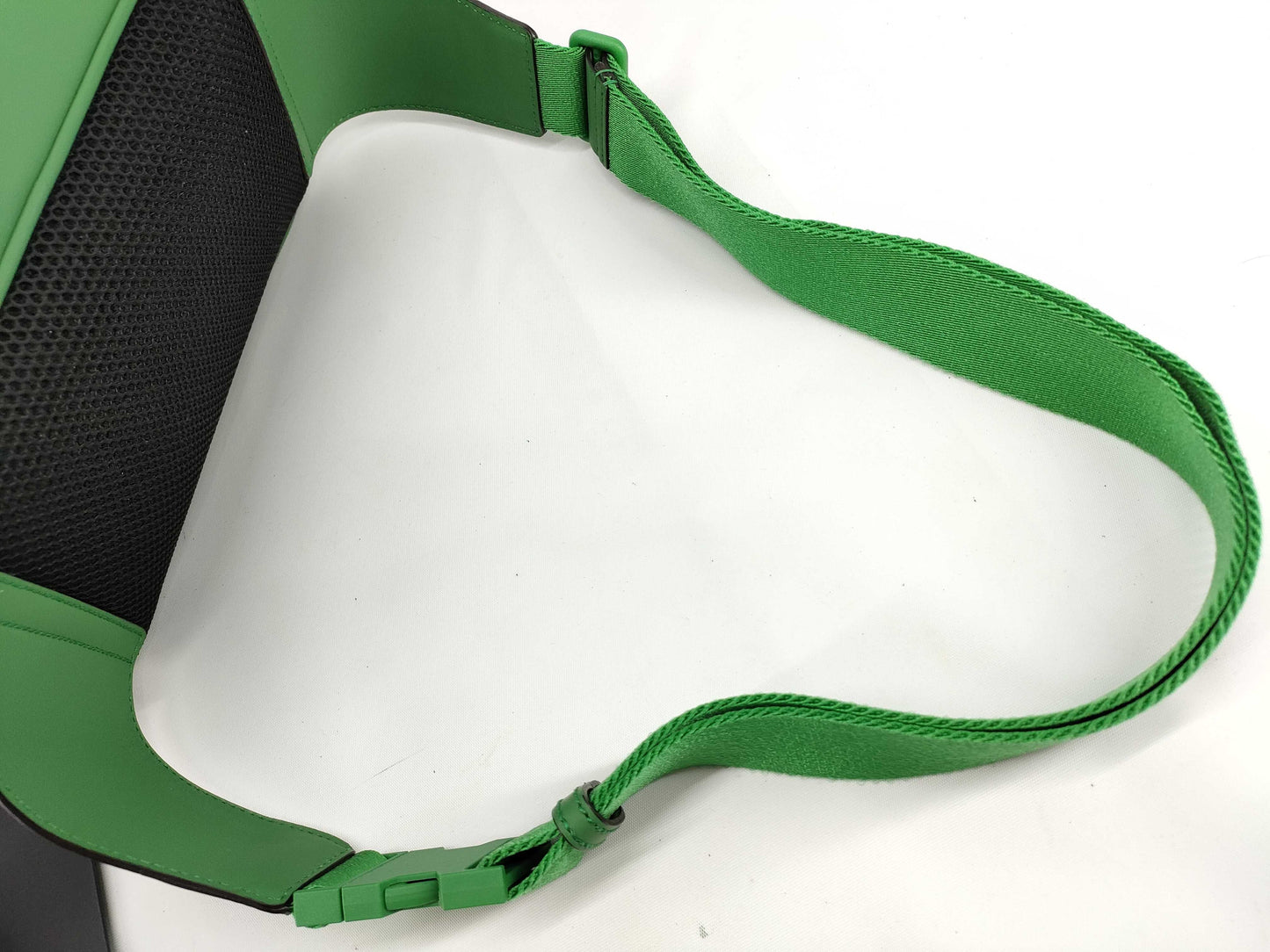 GUCCI GG GUCCI Rubber Effect Green Leather 771422 Body Bag Bum Bag Waist Bag