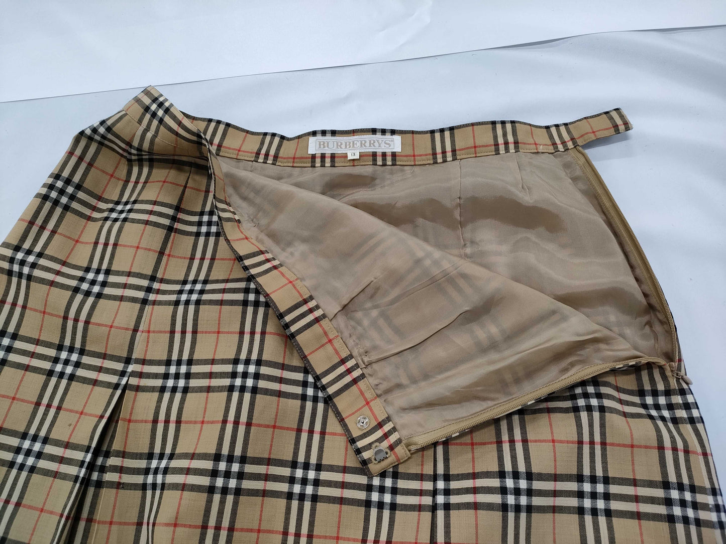 Burberrys Nova Check Long Skirt 13BR C-TK83 Skirt