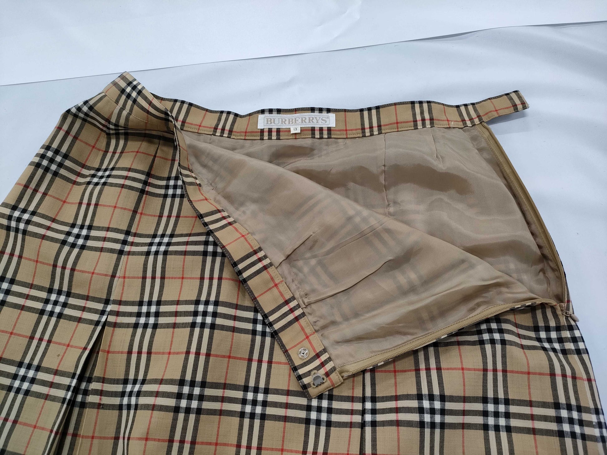 Burberrys Nova Check Long Skirt 13BR C-TK83 Skirt