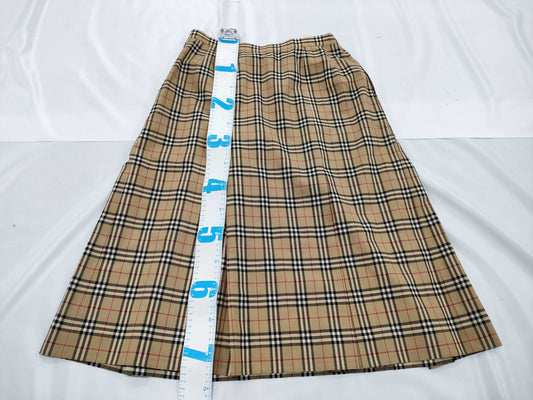 Burberrys Nova Check Long Skirt 13BR C-TK83 Skirt