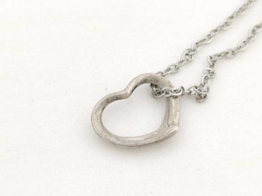 Tiffany & Co. Tiffany & Co. Open Heart Silver Necklace 2.7g