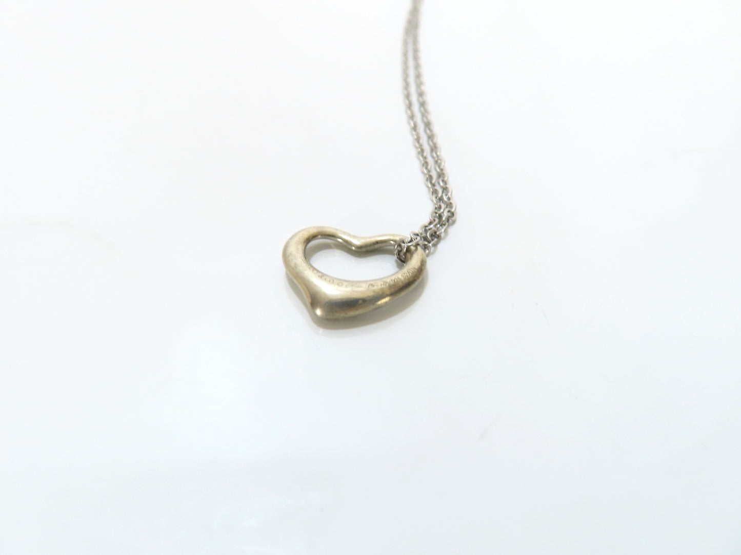 Tiffany & Co. Open Heart Tiffany Necklace Open Heart 925 Non-Original Chain Necklace