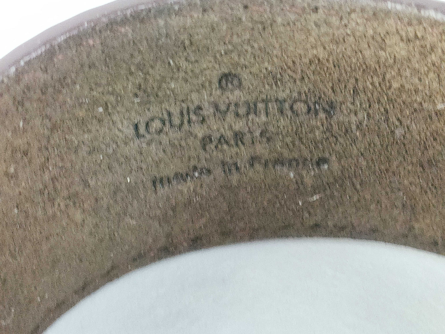 LOUIS VUITTON Louis Vuitton Leather Bracelet M66500 Dark Brown Bracelet/Bangle