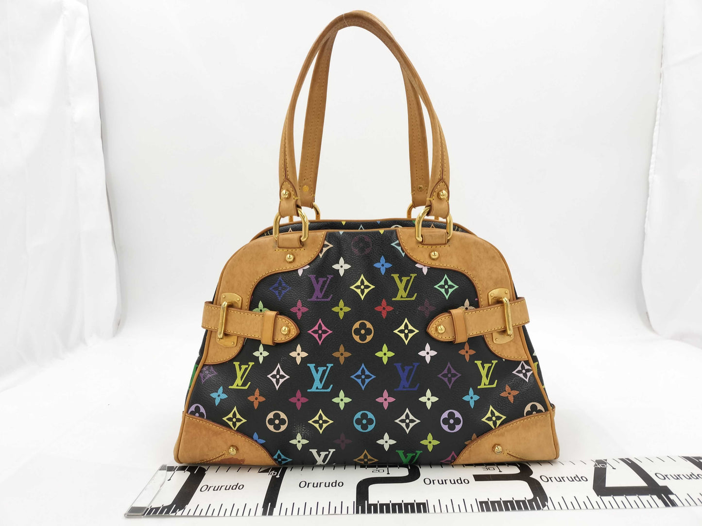 LOUIS VUITTON Monogram Multicolore Claudia Noir Handbag M40194