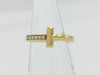 Tiffany & Co. T One Narrow Diamond Ring in Yellow Gold and Au750, 3.8g