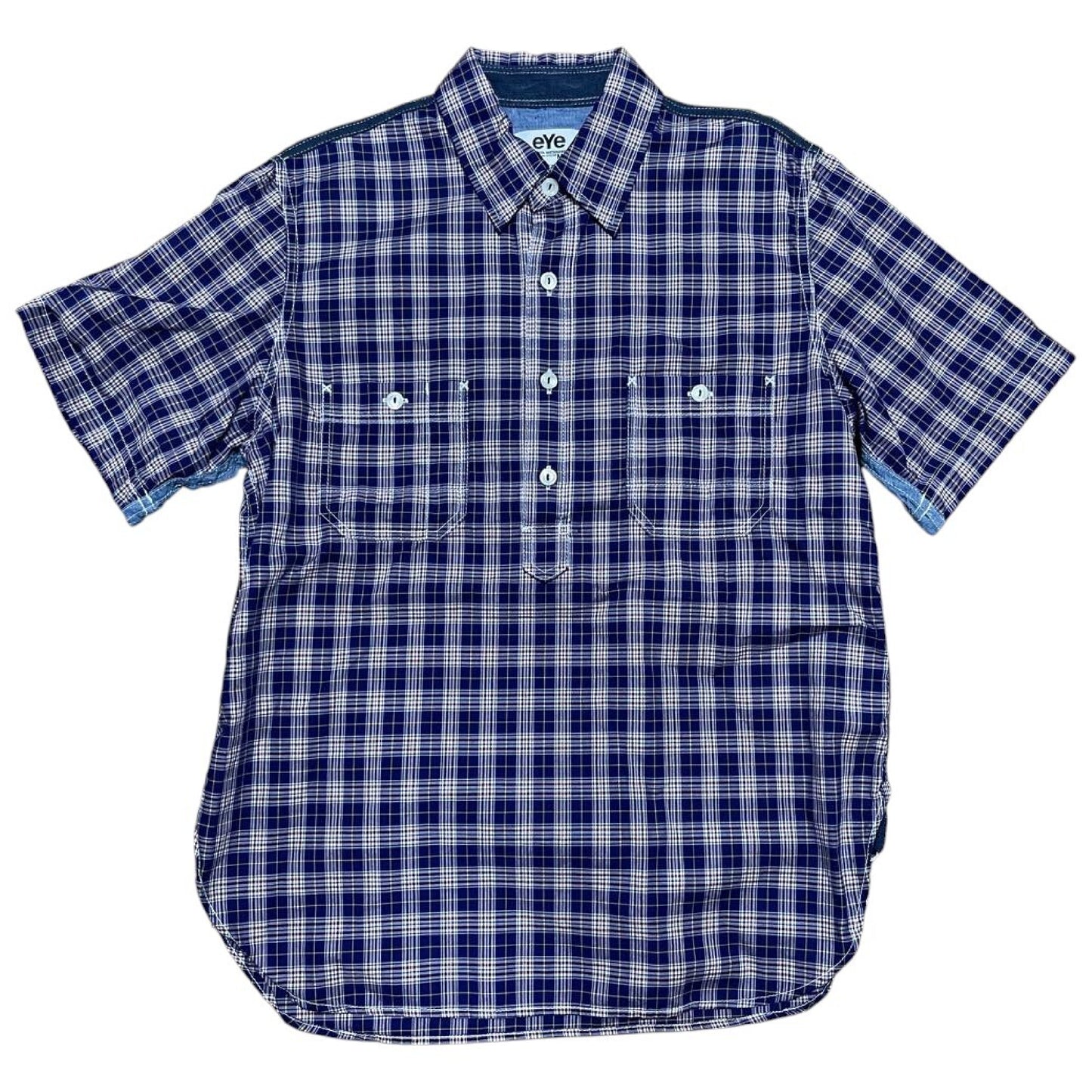 eYe JUNYA WATANABE MAN AD2018 WC-B913 Short Sleeve Check Shirt SS Eye Junya Watanabe XS Tops