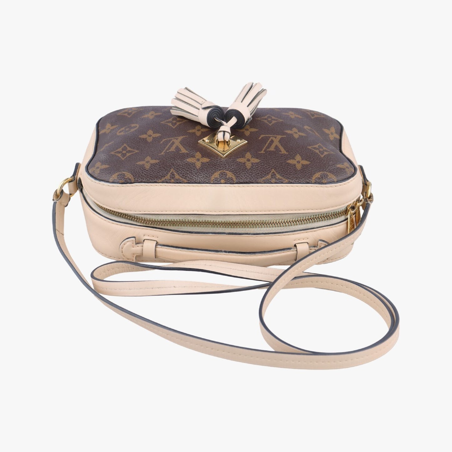 LOUIS VUITTON Saintonge Monogram/Brown x Creme Monogram Canvas x Calf Leather M43559CA0128 Handbag