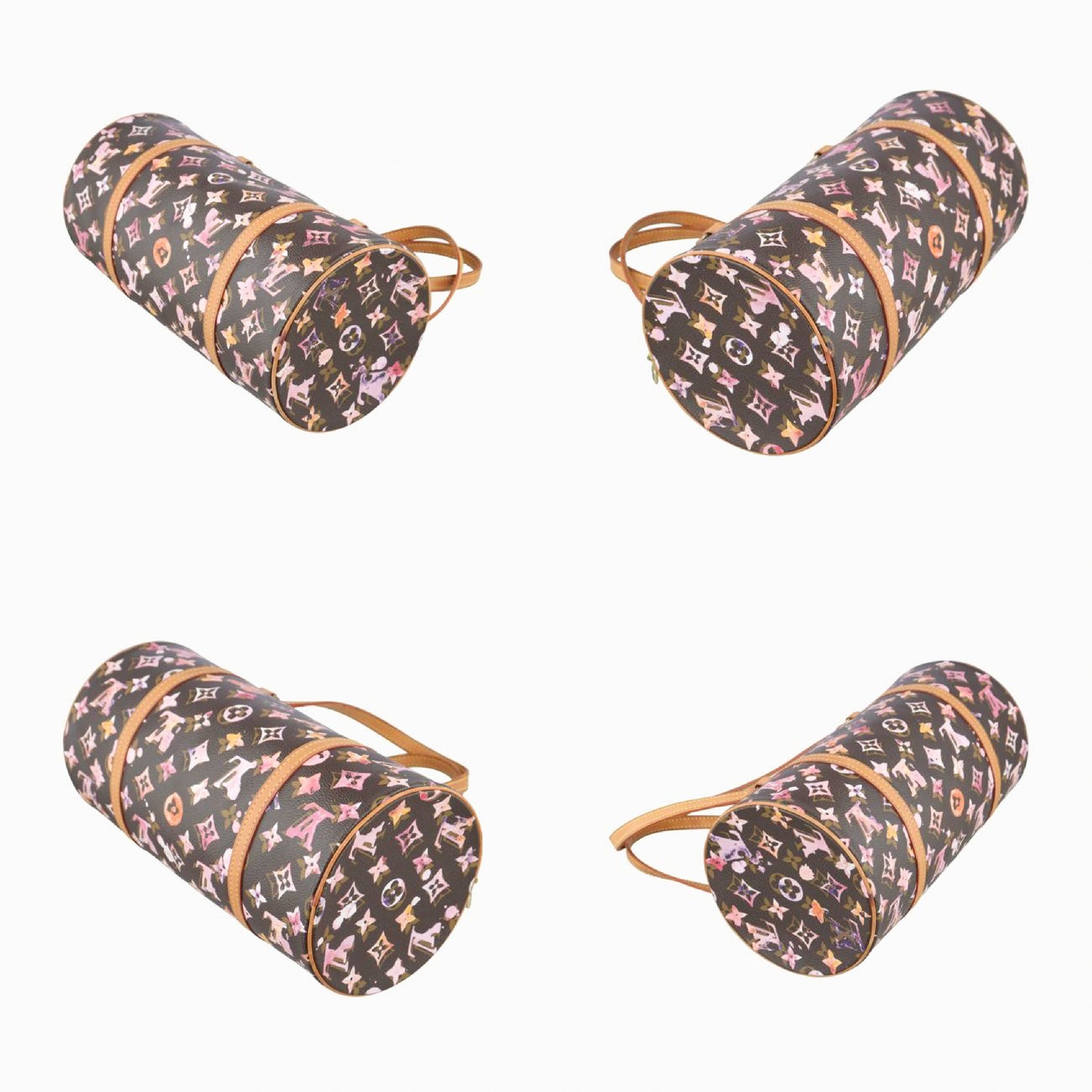 LOUIS VUITTON Papillon GM Monogram/Brown x Multi Monogram Watercolor Tote Bag M95753 MB2028