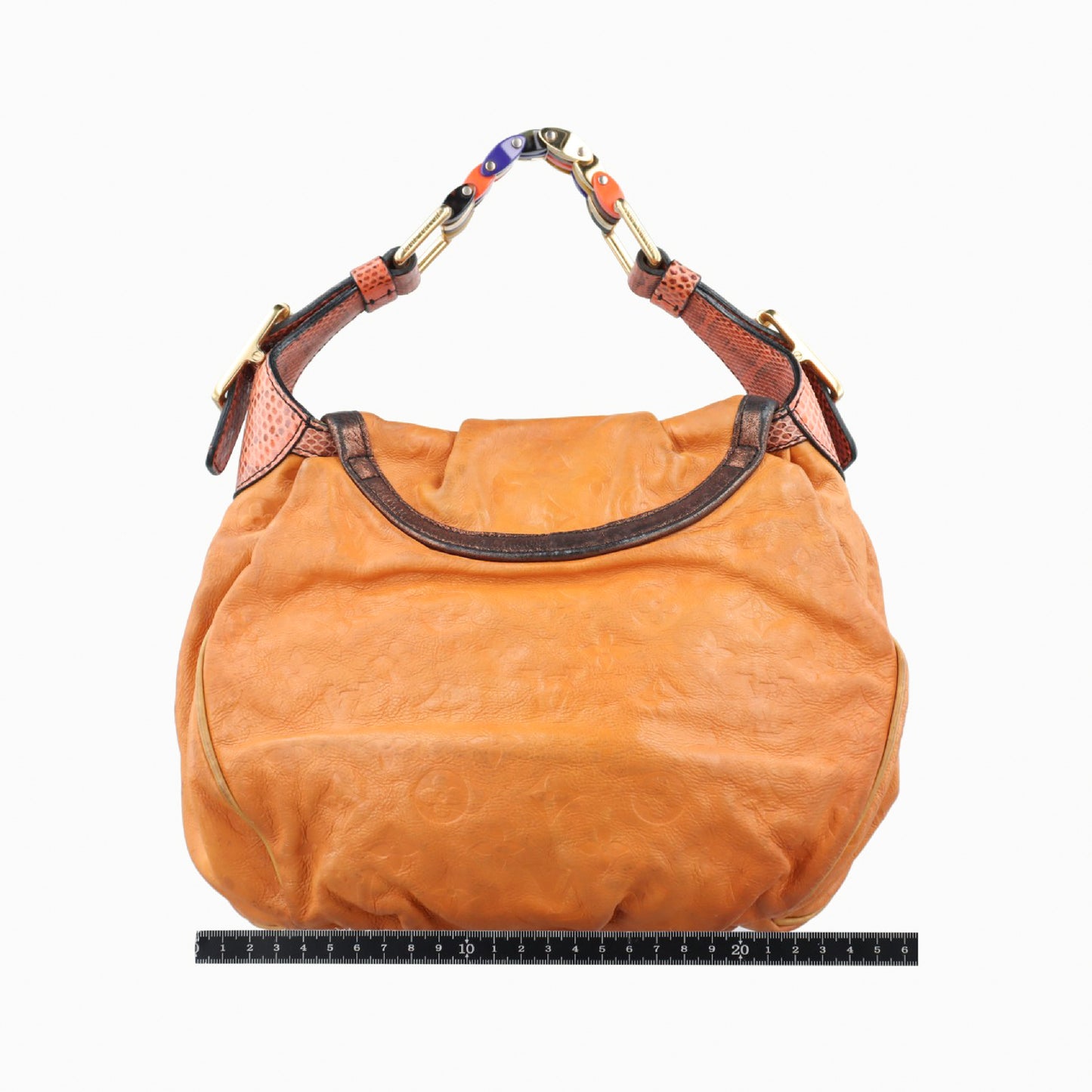LOUIS VUITTON Kalahari PM Jaune Monogram Exotic Leather and Python Shoulder Bag M97000 RC0088