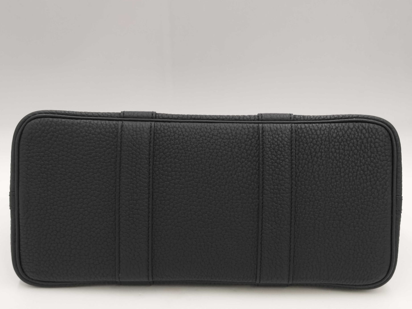 HERMES Garden Party 30 TPM Noir Black Negonda W Stamped Tote Bag