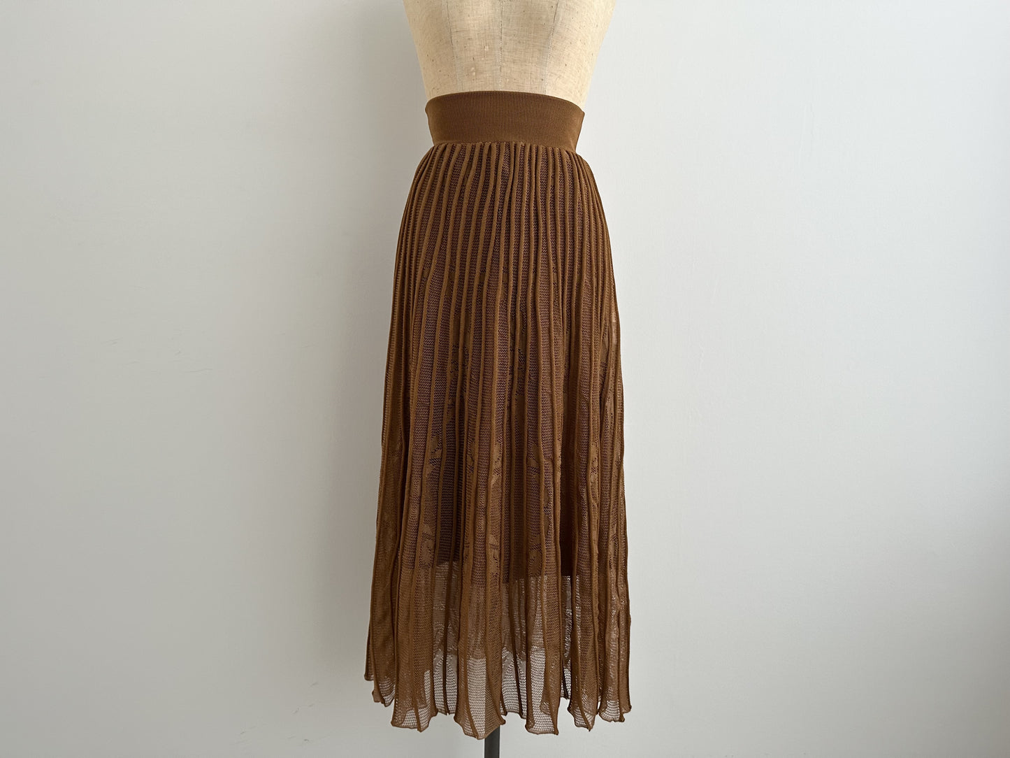 Mame Kurogouchi Knit Pleated Skirt, 1 Size