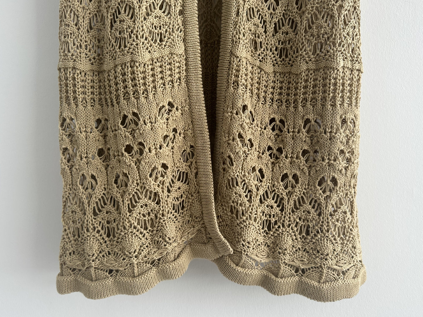 Uhr Crochet Knit Coat, Long Cardigan, Free Size, with Tags
