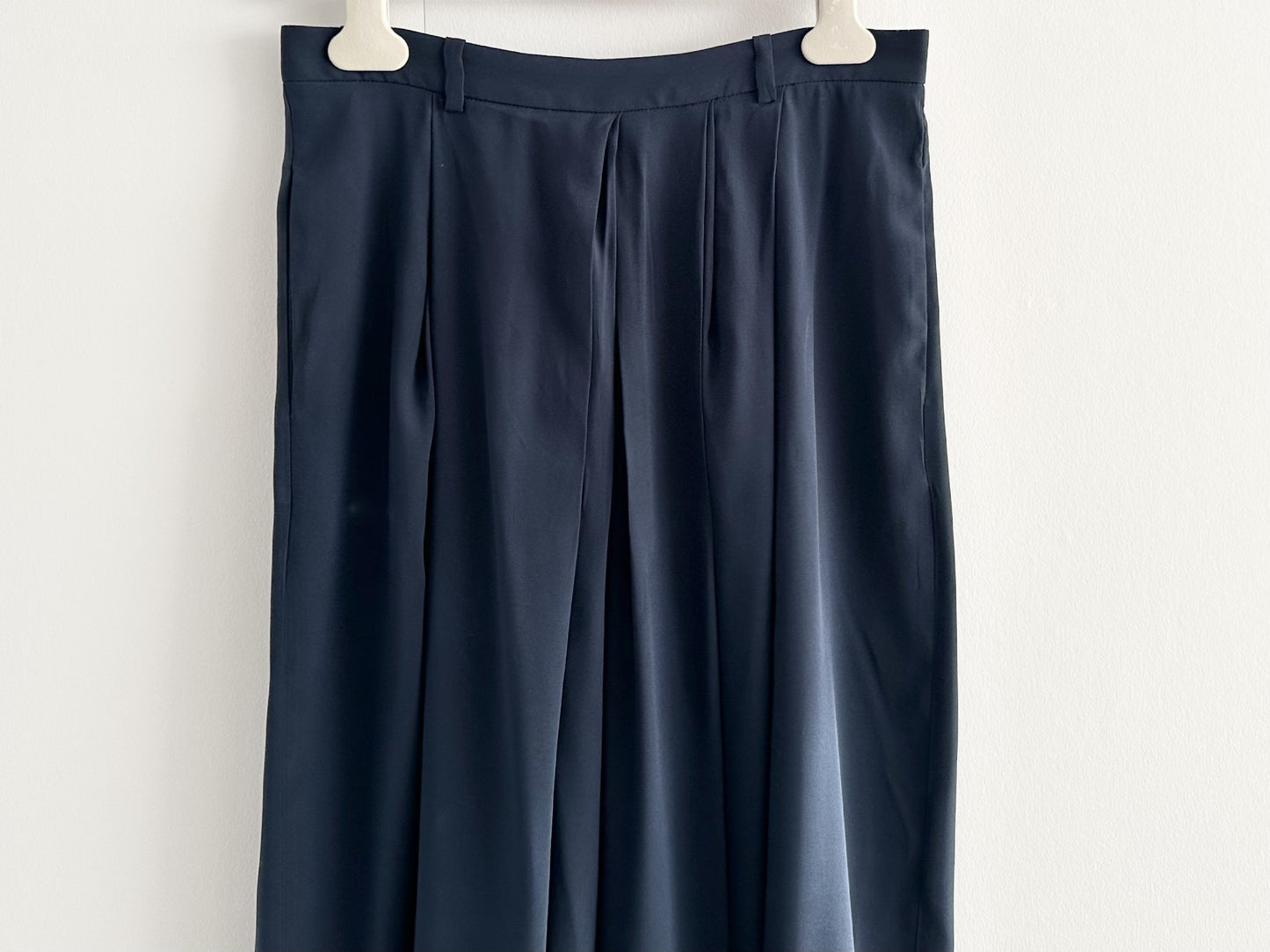 Christian Wijnants Silk Wide Pants, Navy, Size 36