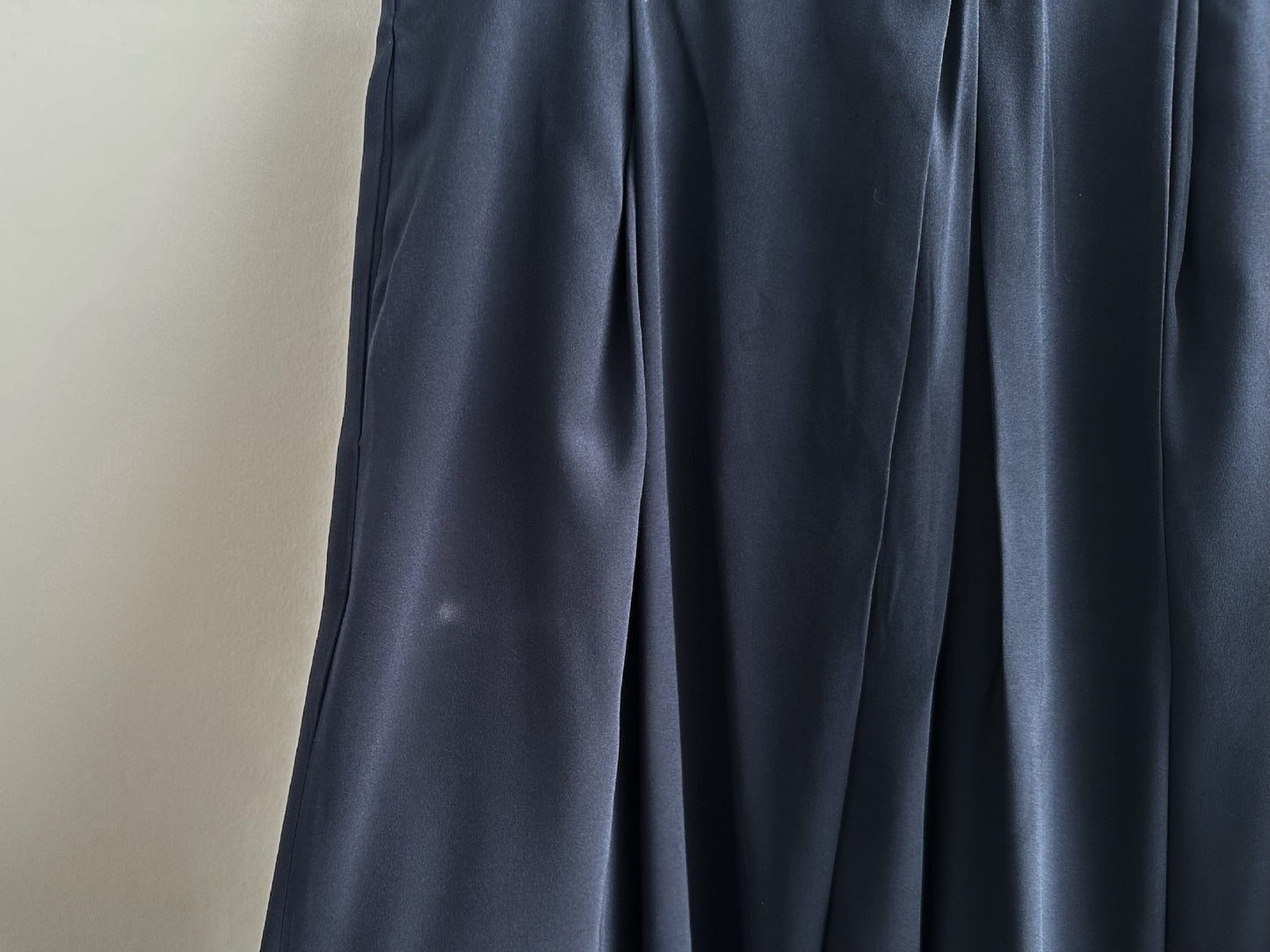 Christian Wijnants Silk Wide Pants, Navy, Size 36