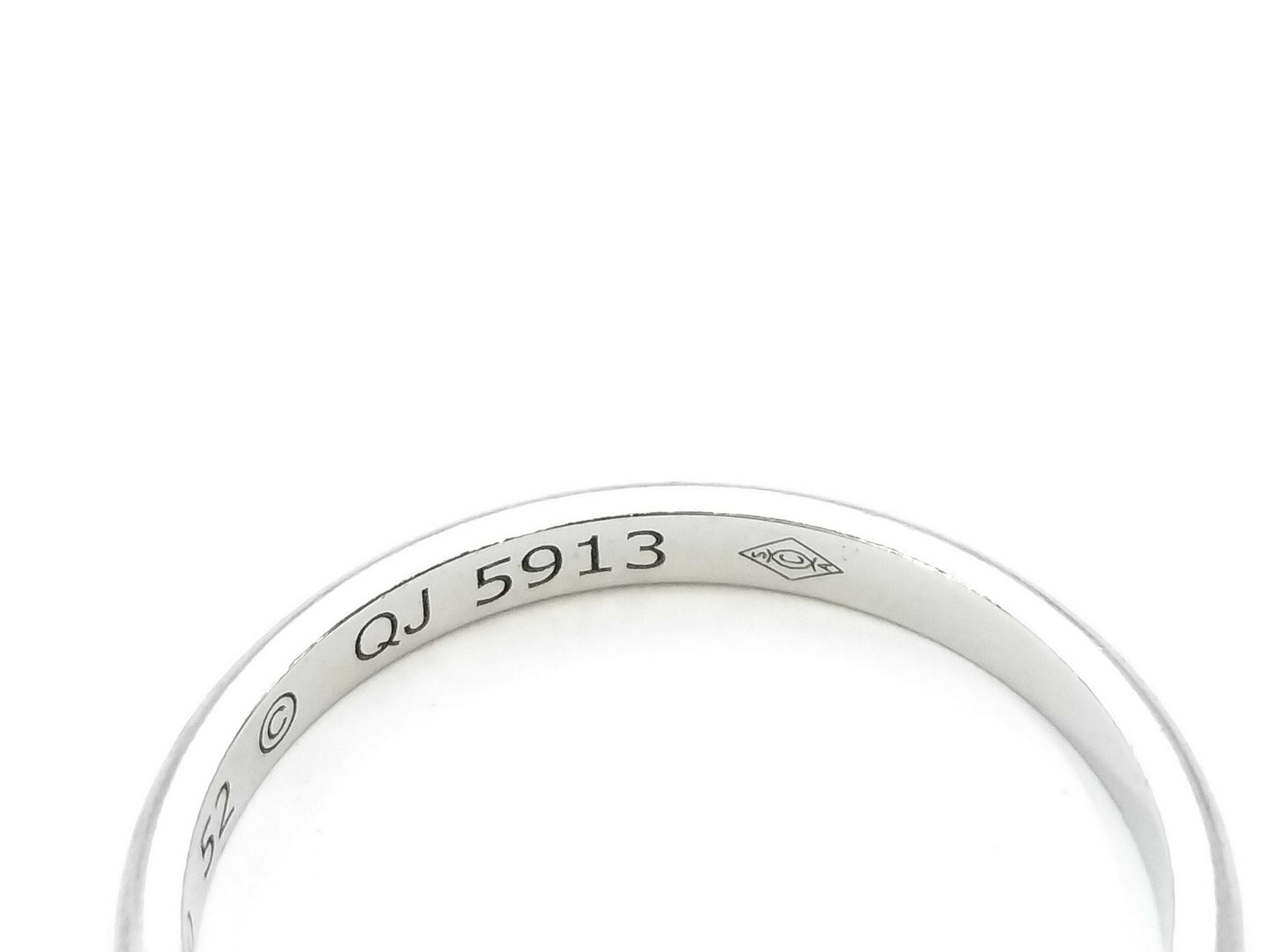 Cartier Band #52 PT950 2.5g Ring