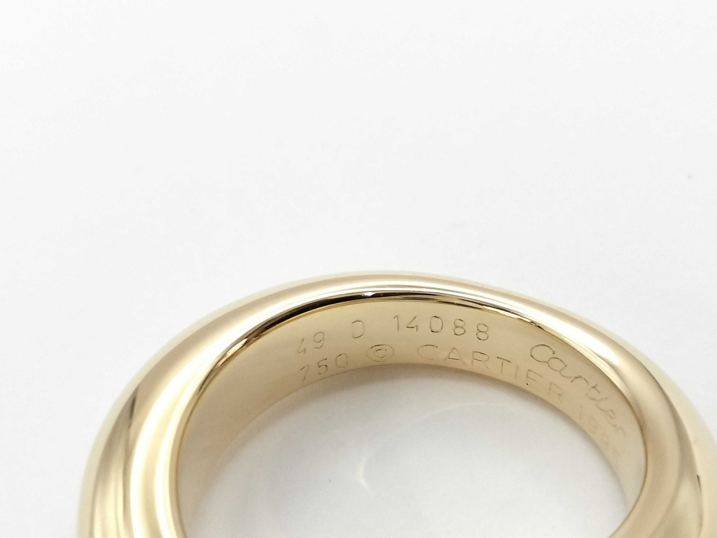 Cartier Ellipse #49 Sapphire Yellow Gold 750 10.6g Ring