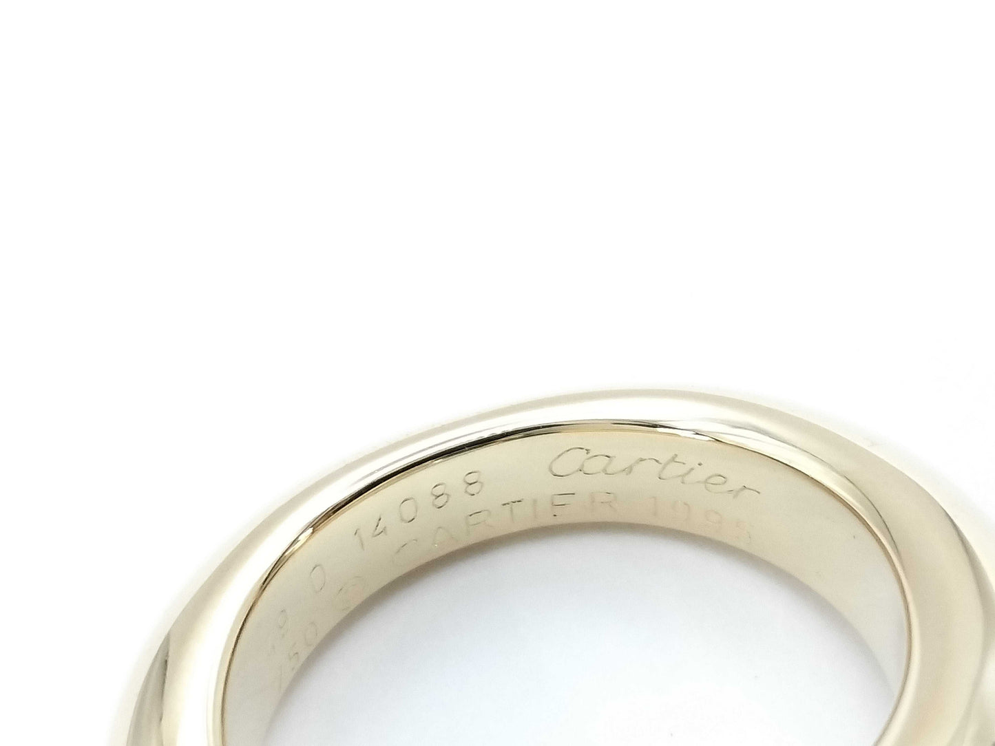 Cartier Ellipse #49 Sapphire Yellow Gold 750 10.6g Ring