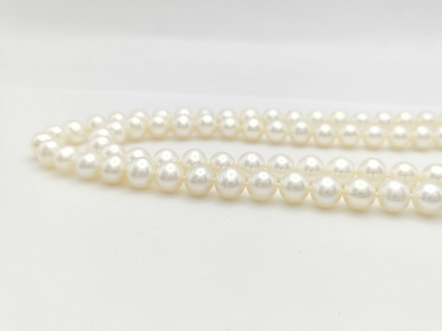 Tiffany & Co. Semi-Round Pearl Necklace, Approx. 7.3-8.5mm Diameter, 925, 206.5g