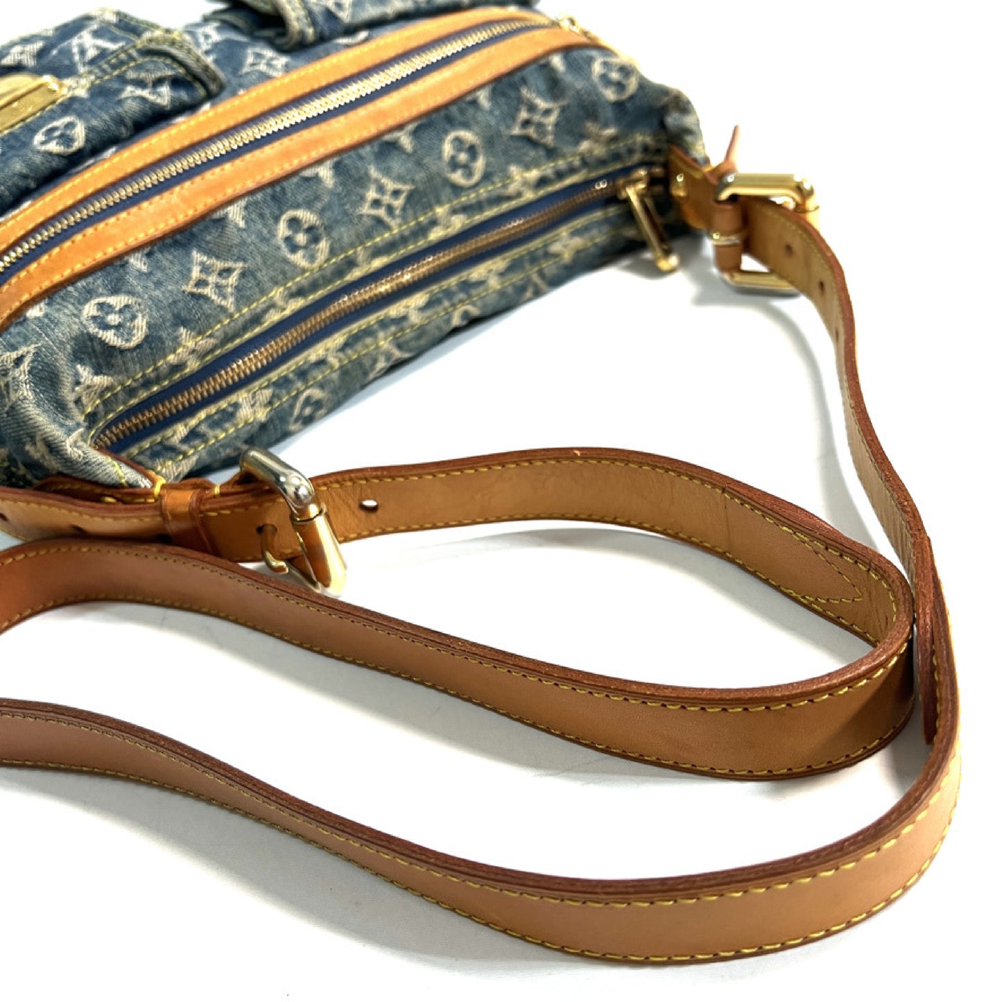 LOUIS VUITTON Louis Vuitton Baggy PM Monogram Denim Shoulder Bag M95049