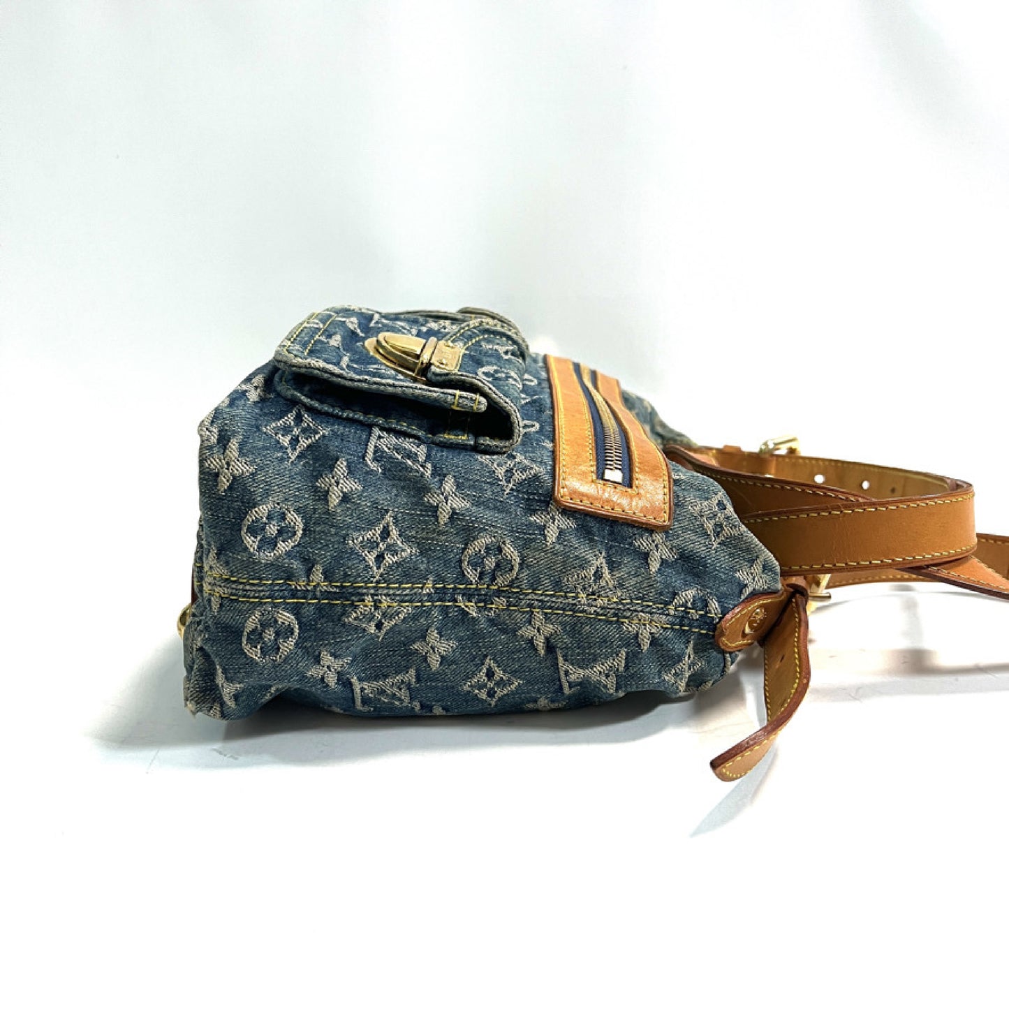 LOUIS VUITTON Louis Vuitton Baggy PM Monogram Denim Shoulder Bag M95049