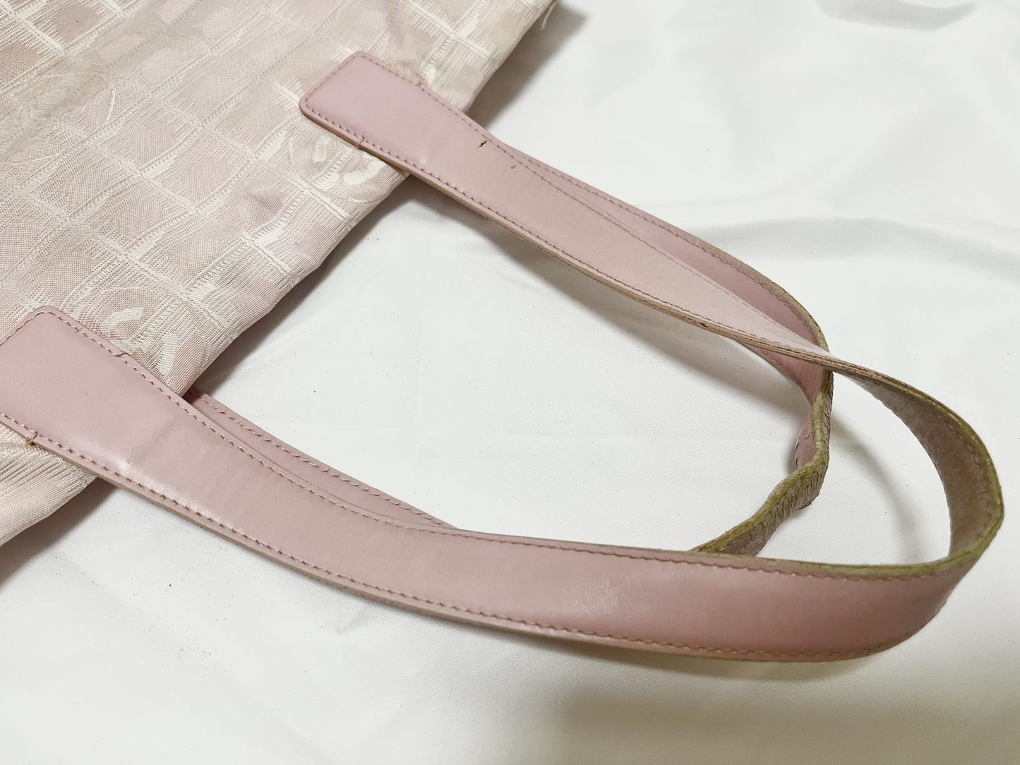 CHANEL New Travel Line Tote Bag, Nylon, Pink, with Serial Number Seal, Handbag
