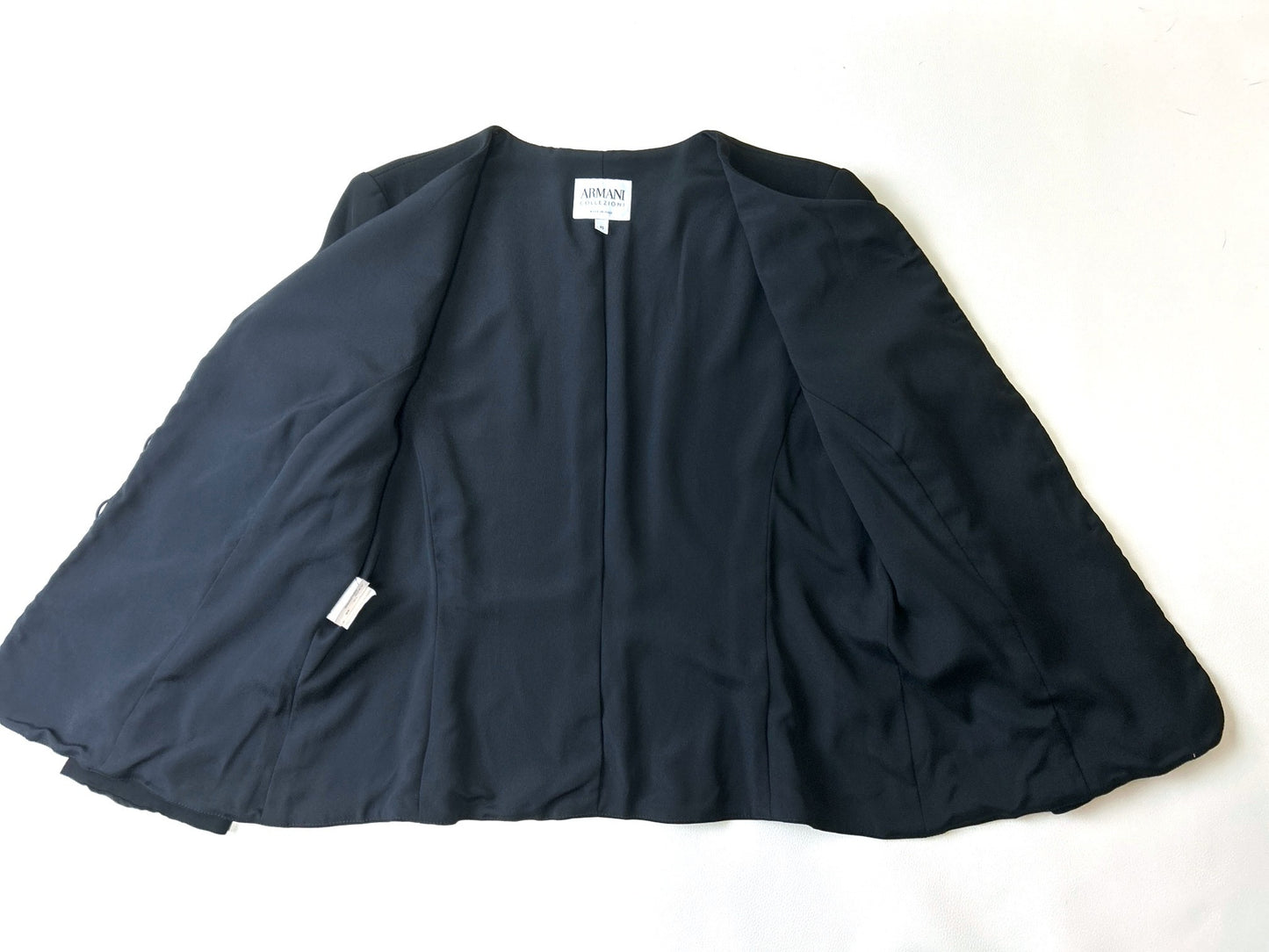 ARMANI COLLEZIONI Formal Collarless Jacket, Women's, Size 40